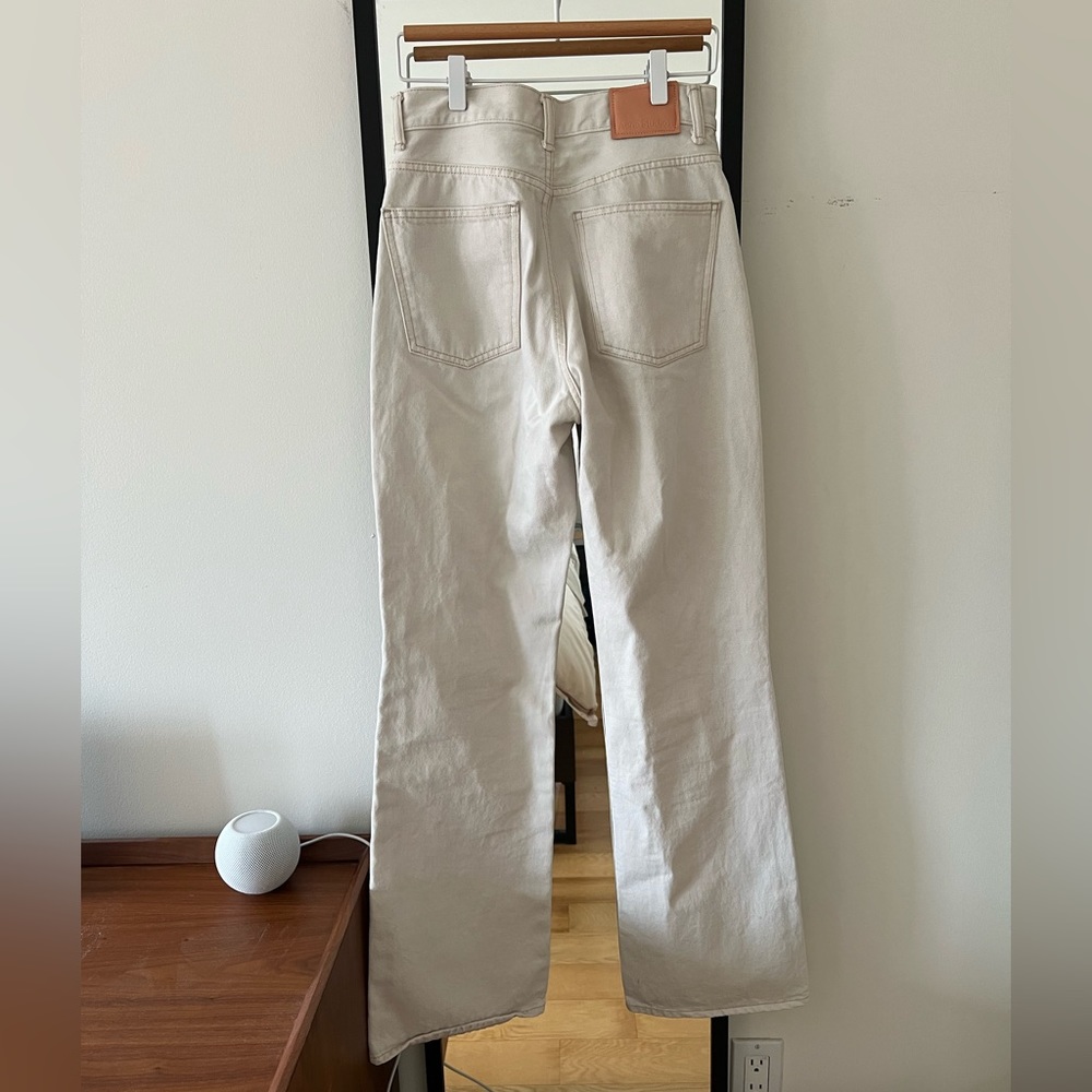 LAST CALL 📣 Acne High-rise straight-leg jeans in winter white
